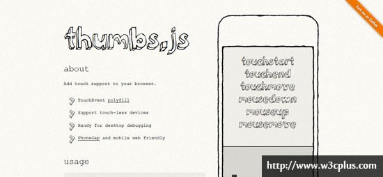 thumbs.js: Add touch support to your browser